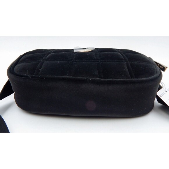 Lululemon Crossbody Camera Bag Quilted Velour 2L Black Gold 8-1/2 Inch - Picture 12 of 14